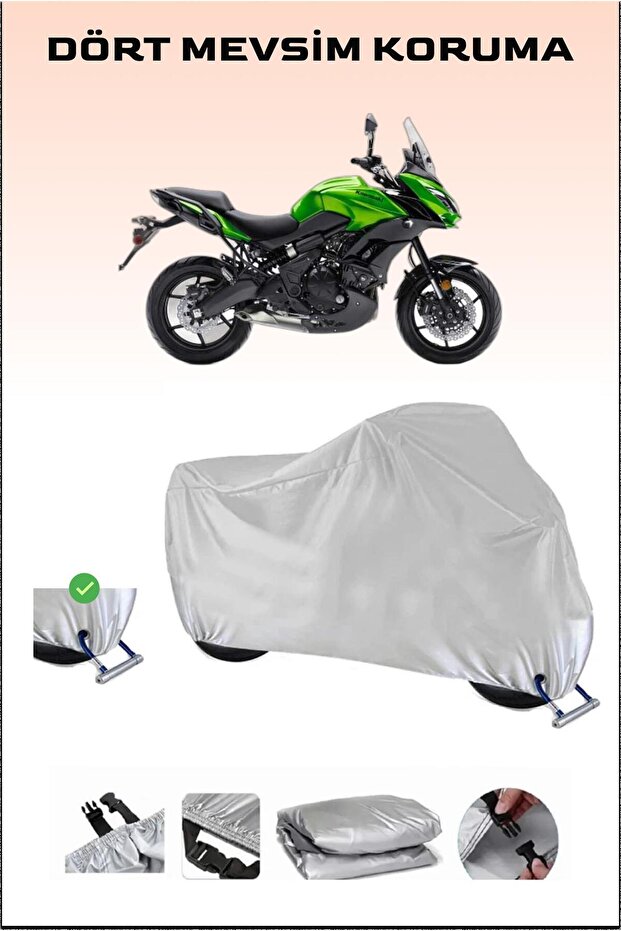 كاواساكي KLE 650 Versys - دراجة نارية متوافقة مع القفل وآمنة ومقاومة للماء