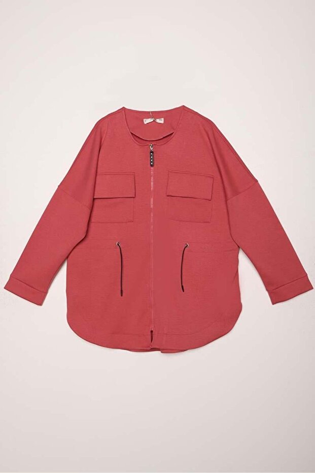 Rose-Belden Jacket with Drawstring Pockets - 8