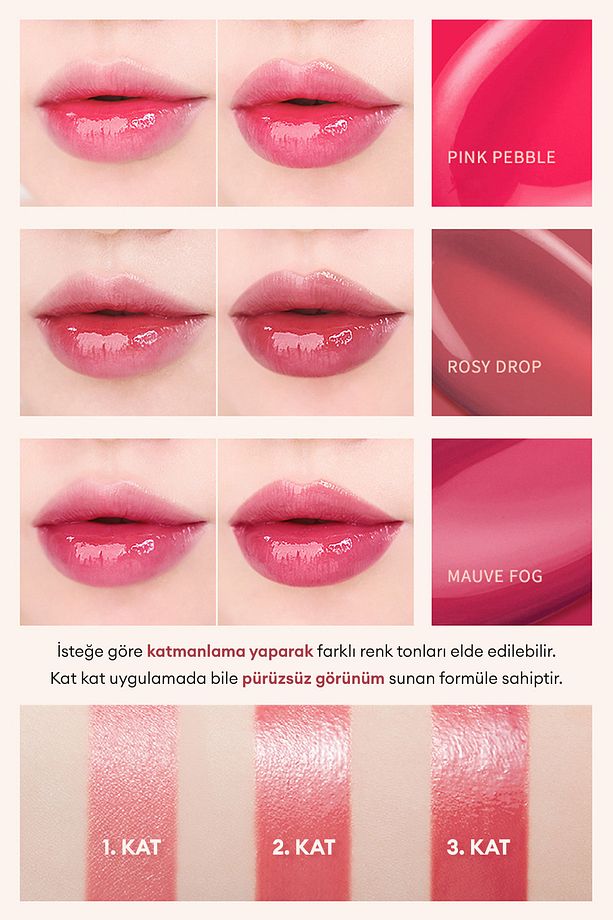 Uzun Süre Kalıcı, Nemli Bitiş Sunan Parlak Tint Dare Tint Dewy Drop (Mauve Fog) - 5