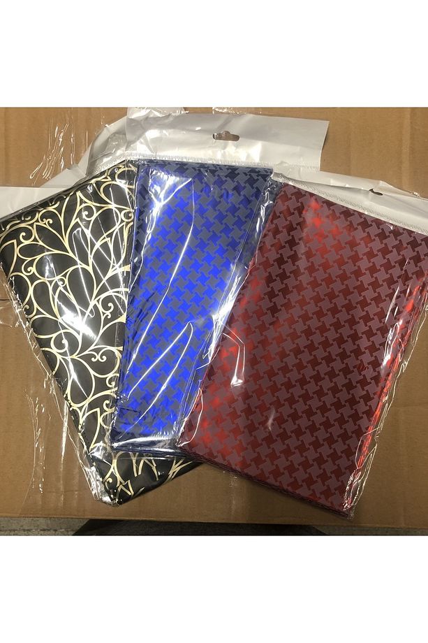 Metalize Desenli Metalize Lüks Poşet 7x9 Pakette 50 Adet - 1