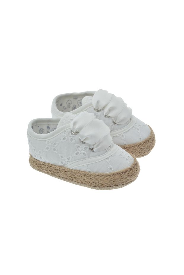 211610 White Baby Girl Booties Baby Shoes