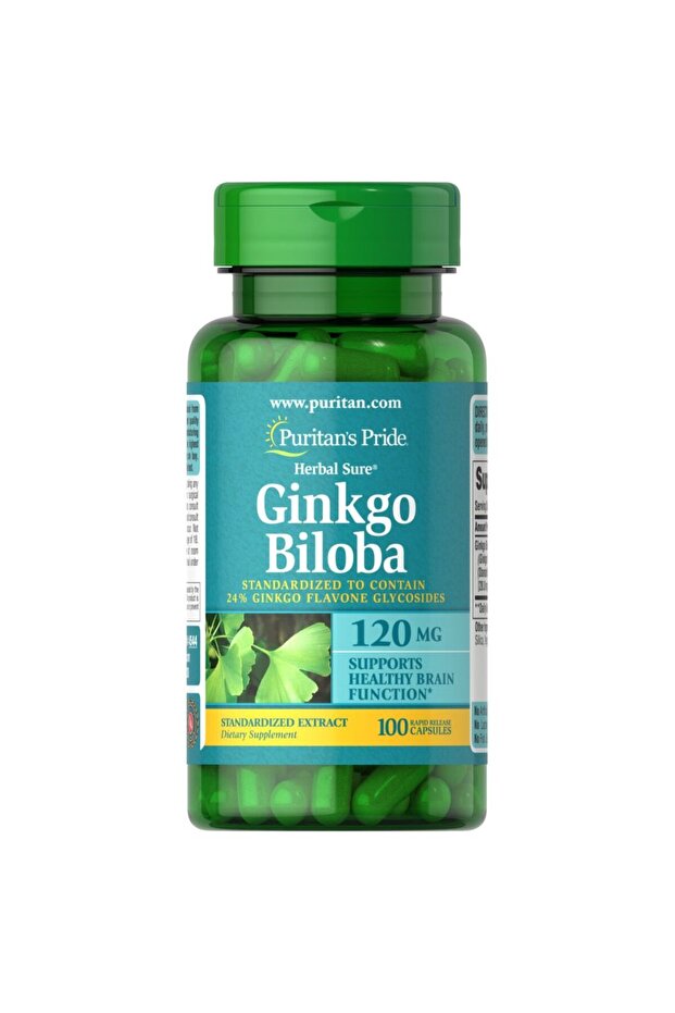 Puritans Pride Ginkgo Biloba 120Mg Caps 100S