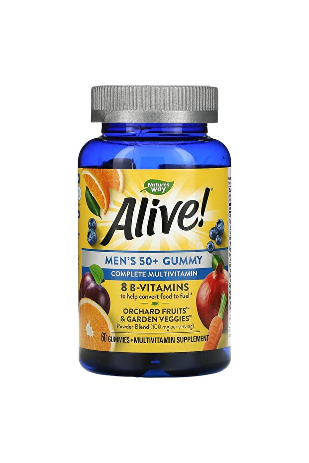Alive Men 50+ Multivitamin, 60 Gummies