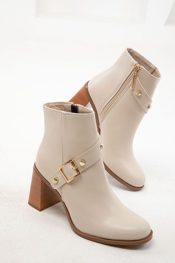 Bej Kadın Bot & Bootie 19974 - 2