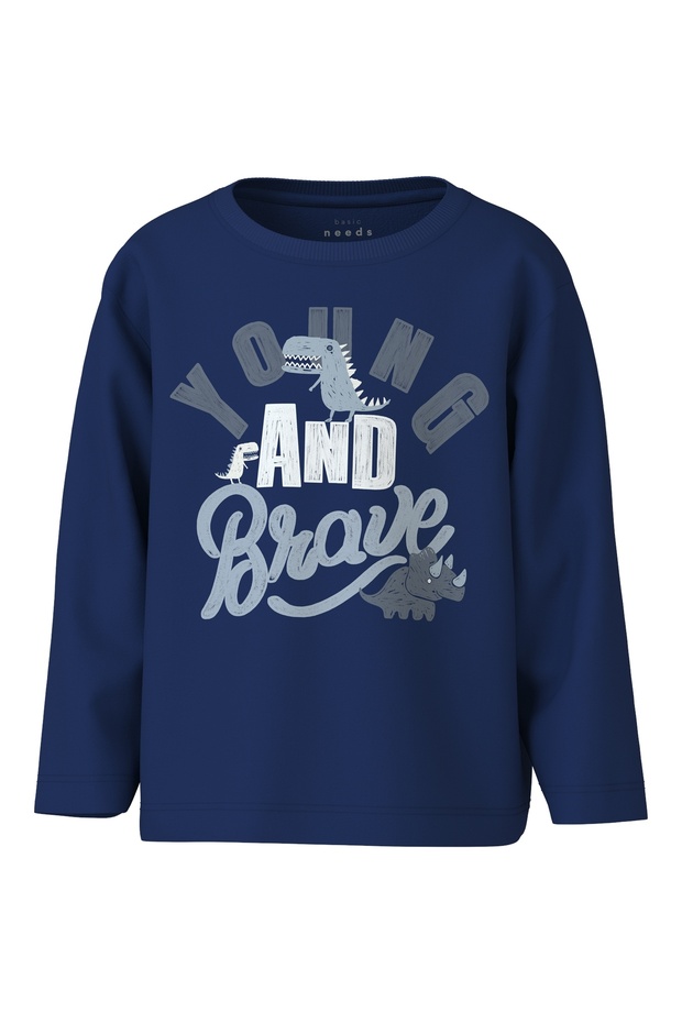 Nmmvictor Ls Nreg Top Navy Blue 13234712