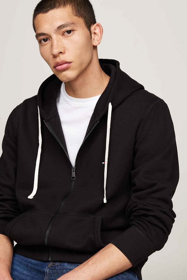 Pamuklu Regular Fit Kapüşonlu Fermuarlı Sweat Erkek SWEAT MW0MW37234 BDS - 4