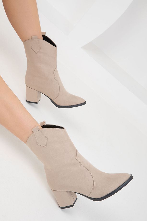 Vizon Süet Kadın Bot & Bootie 15615 - 5