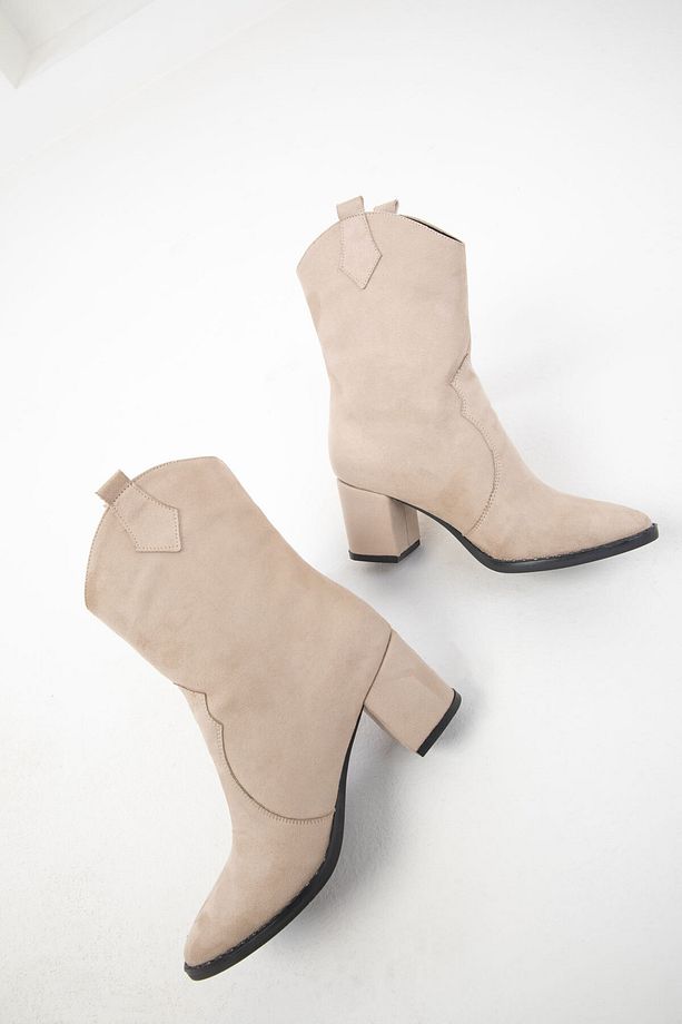 Vizon Süet Kadın Bot & Bootie 15615 - 4