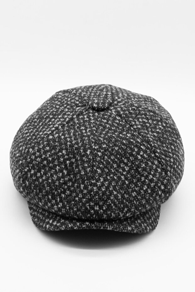قبعة صوفية شتوية إنجليزية بنمط متباين للرجال - 1