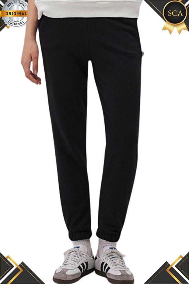 Black Basic Sweatpants - 3