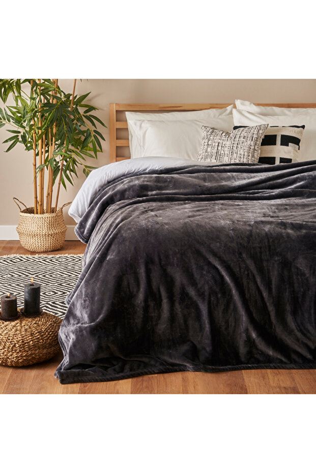 Shelly Wellsoft Double Blanket Anthracite (200X220 cm)