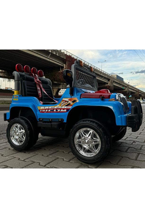 Salman Bisiklet Mega Çift Kişilik Akülü Jeep Araba - 3