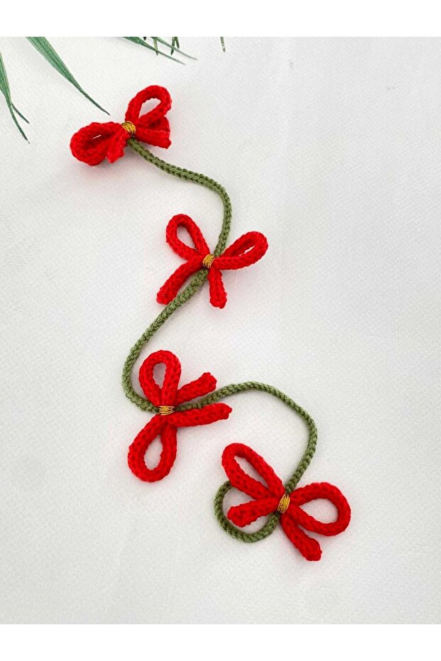New Year's Hair Braid Accessory Red Bow Clip Model 35 cm Braid Clip Buckle