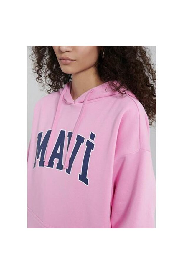 MAVİ LOGO KAPÜŞONLU SWEATSHIRT - 5