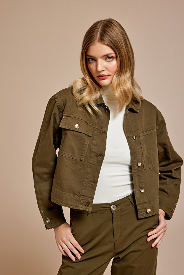 Kısa Denim Ceket - 3