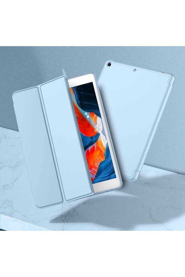 Apple Ipad 9. 8. 7. Nesil 10.2" Kılıf Kalem Bölmeli Smart Case A2602 A2603 A2604 A2605 - 6