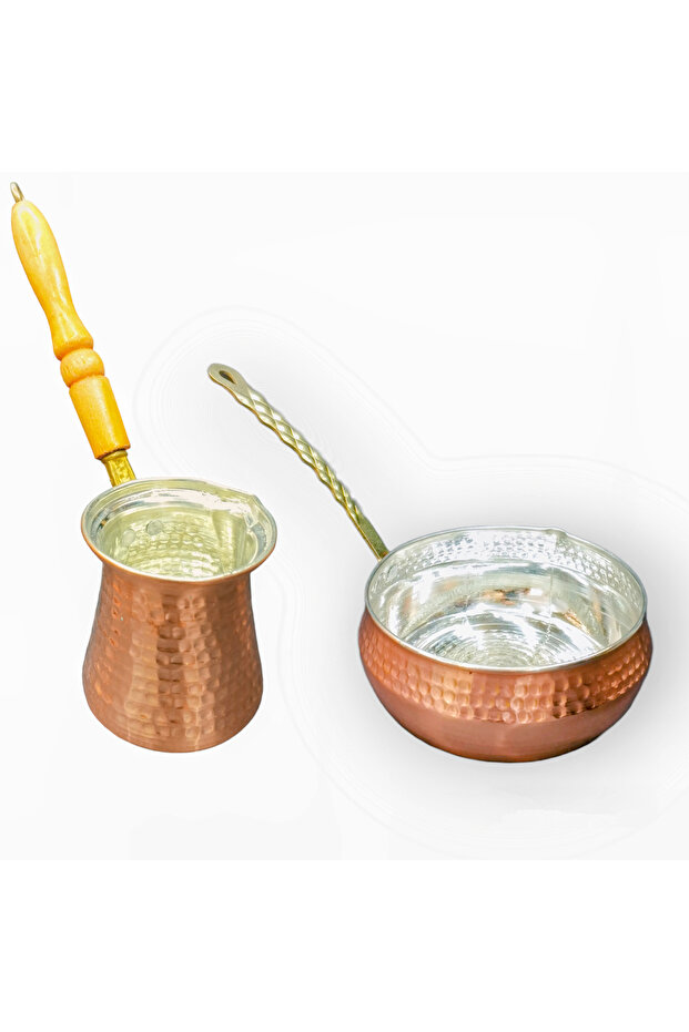 Copper Coffee Pot 4 Seater & Copper Sauce Cup 14 cm