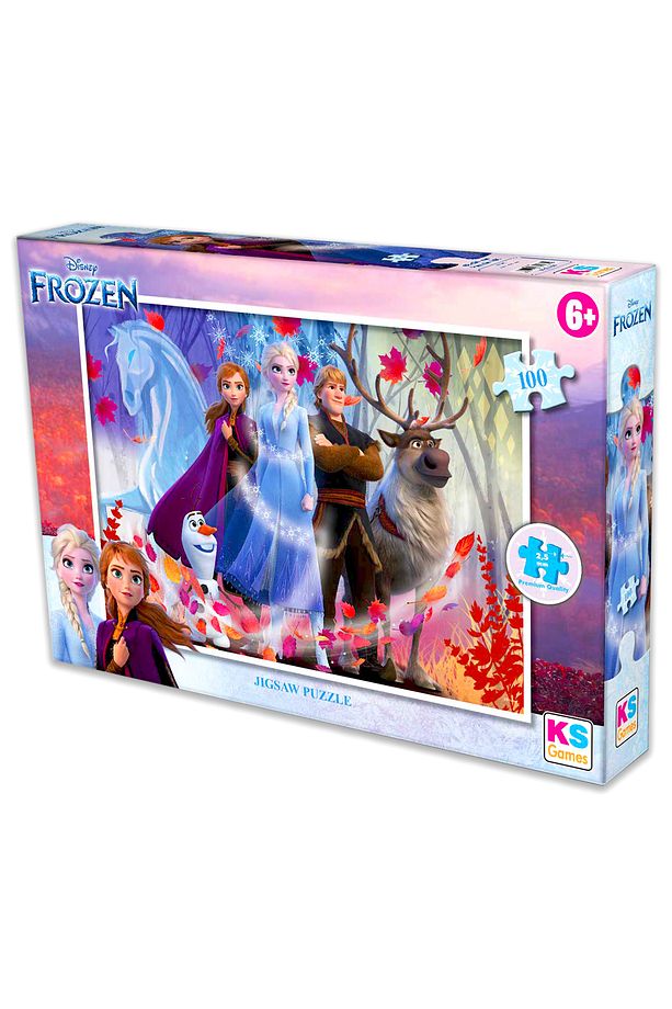 Disney Frozen Elsa Ve Anna lisanslı Kutulu 100'parça Puzzle/yapboz - 3