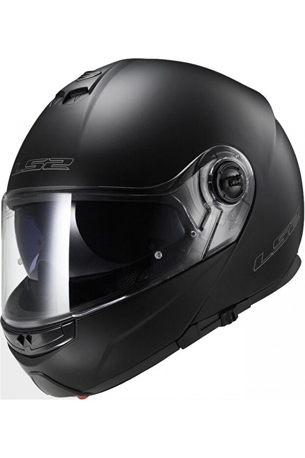 STROBE ÇENE AÇILIR KASK MAT SİYAH - 1