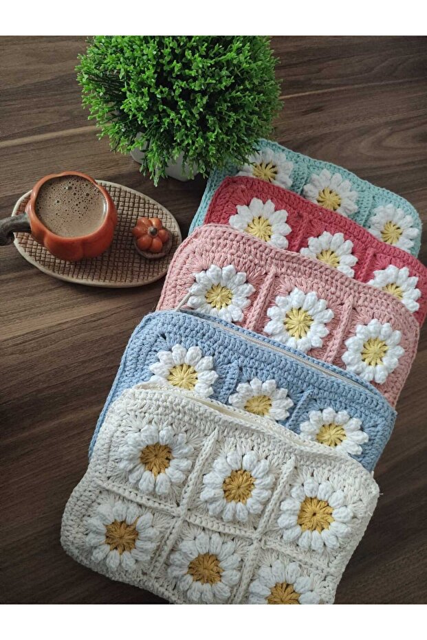 Örgü cüzdan örgü çanta - 1