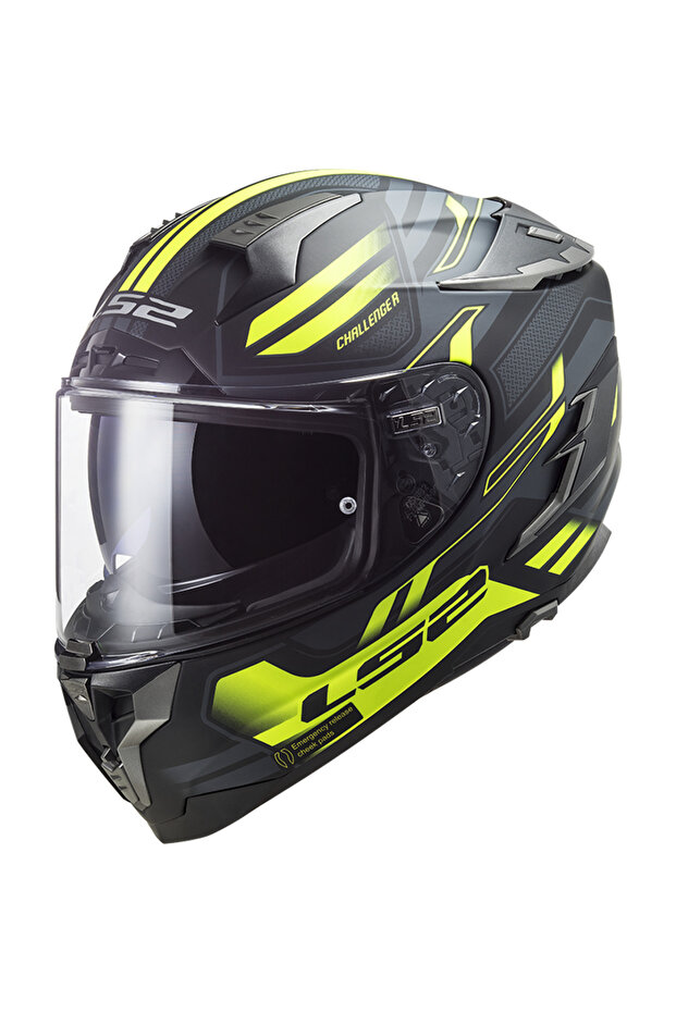 CHALLENGER SPIN KAPALI KASK MAT SİYAH-KOBALT - 1