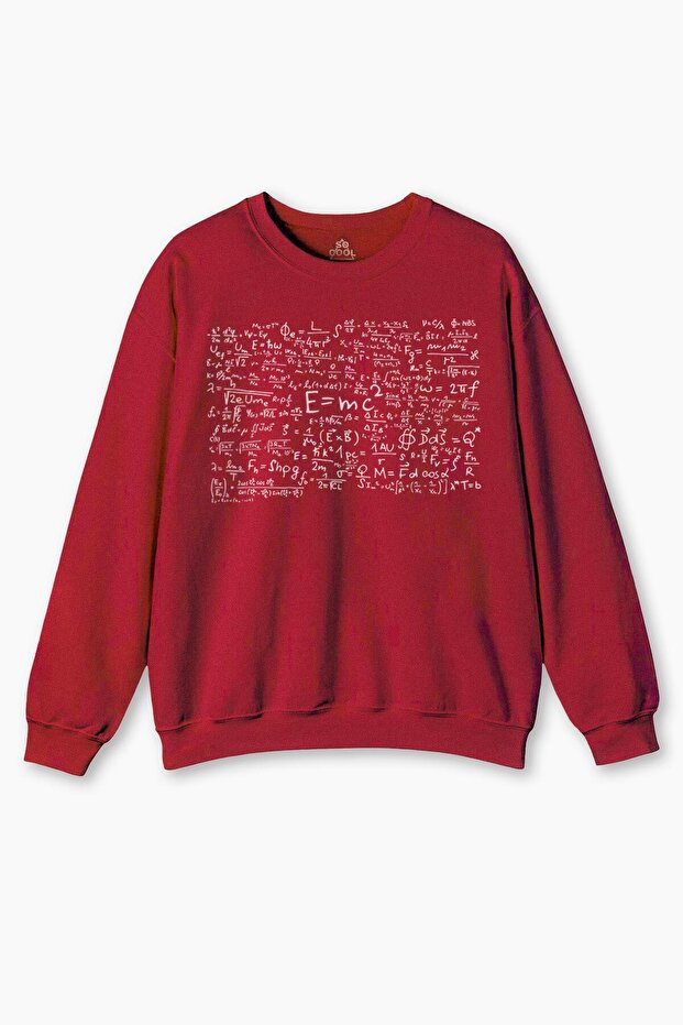 Math Geometry E=Mc2 Problem Equation Science Physics Printed Sweatshirt - 1