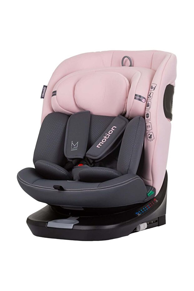 Scaun auto Chipolino Motion I-Size 40-150 cm flamingo cu sistem Isofix - 1