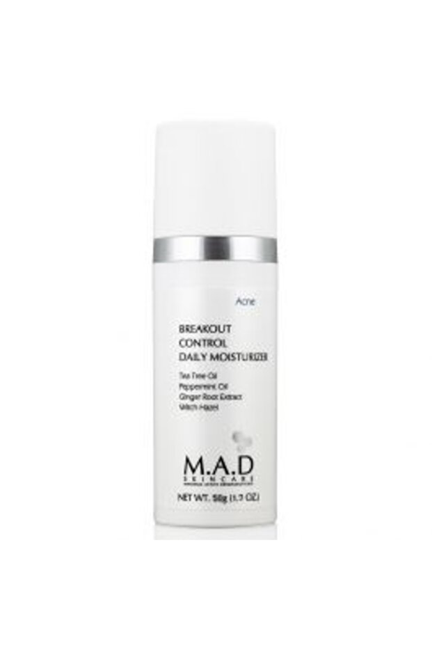 M.A.D Skincare Breakout Control Daily Moisturiser For Acne Prone Skin Face wash, 50ml