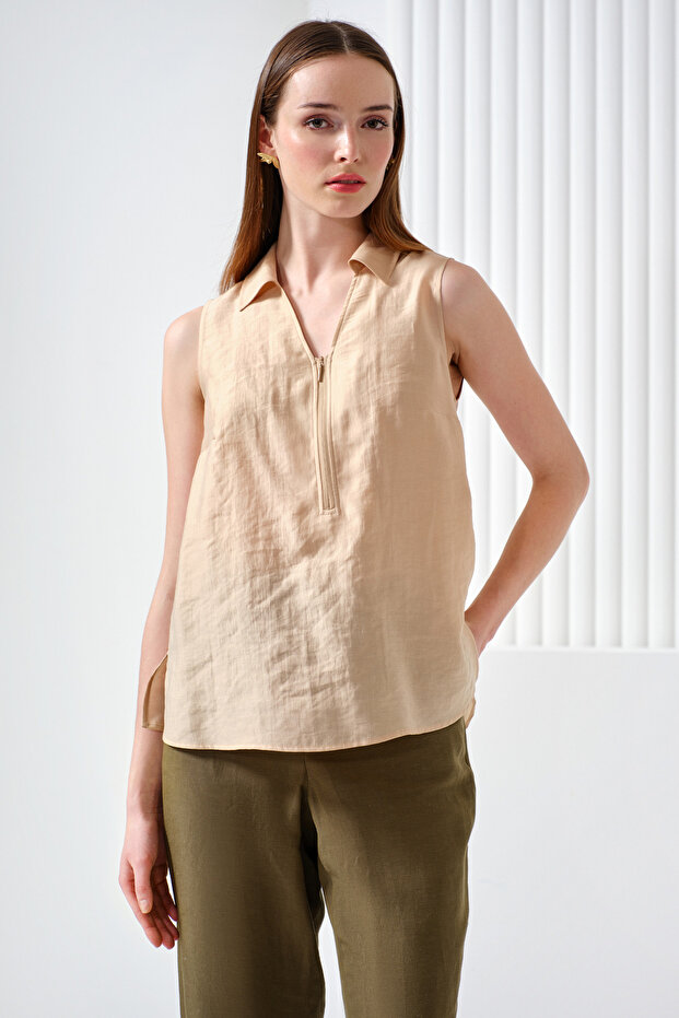 Bluză cu fermoar - 1