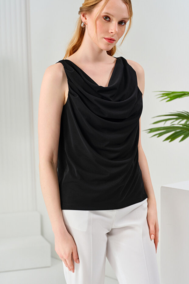 Degaje Yaka Kolsuz Bluz - 2