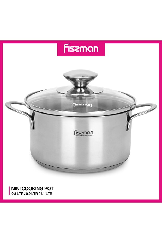 Saucepan With Lid Bambino Series Stainless Steel Silver 14?7.5cm/1.1Liters