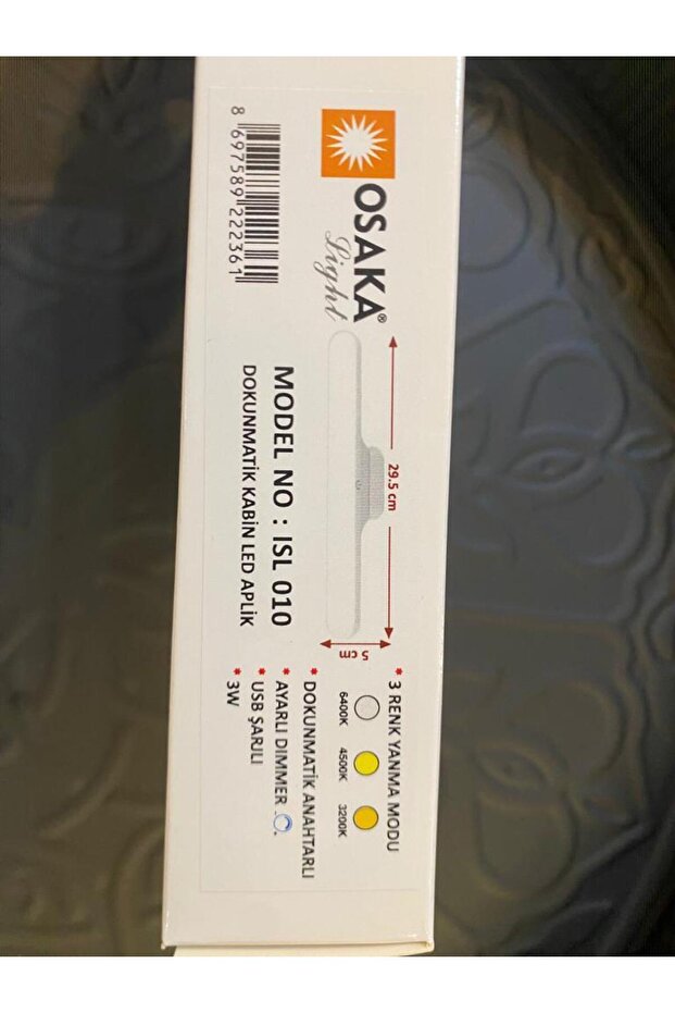 OSAKA DOKUNMATİK KABİN LED APLİK W - 4