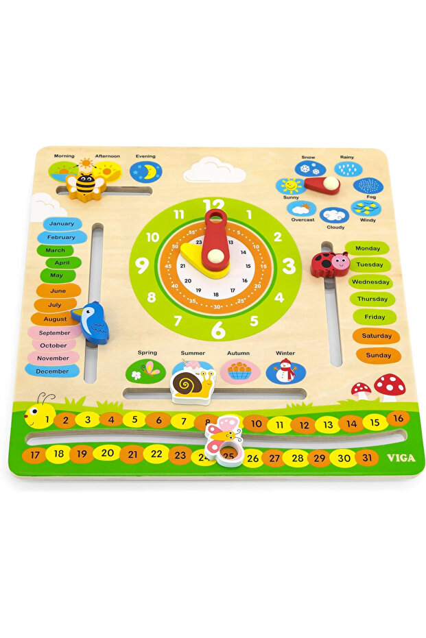 Clock Calendar with Seasons - 1