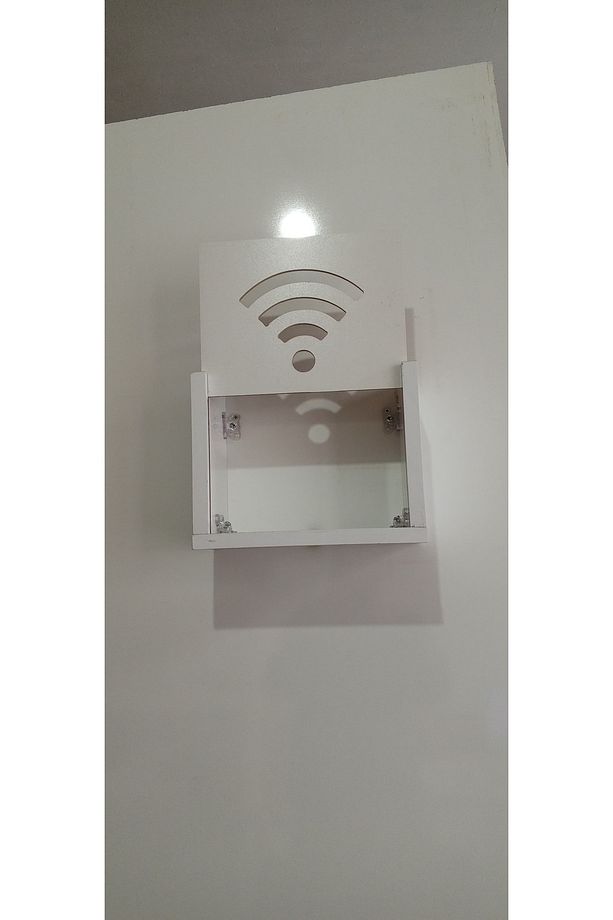 Duvar Düzenleyici Dekoratif Modem Saklama Kutusu - 1