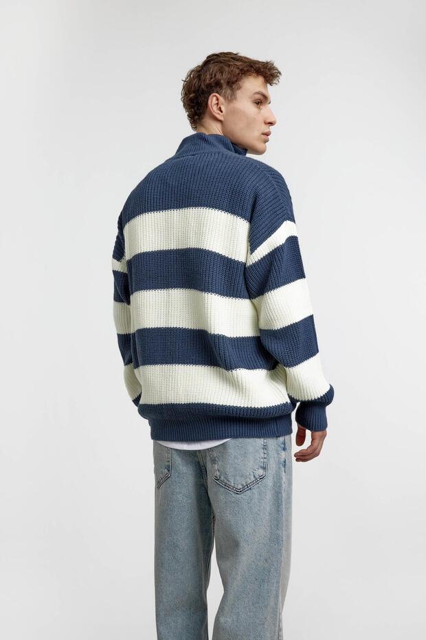 Indigo Beyaz Örme Triko - 3