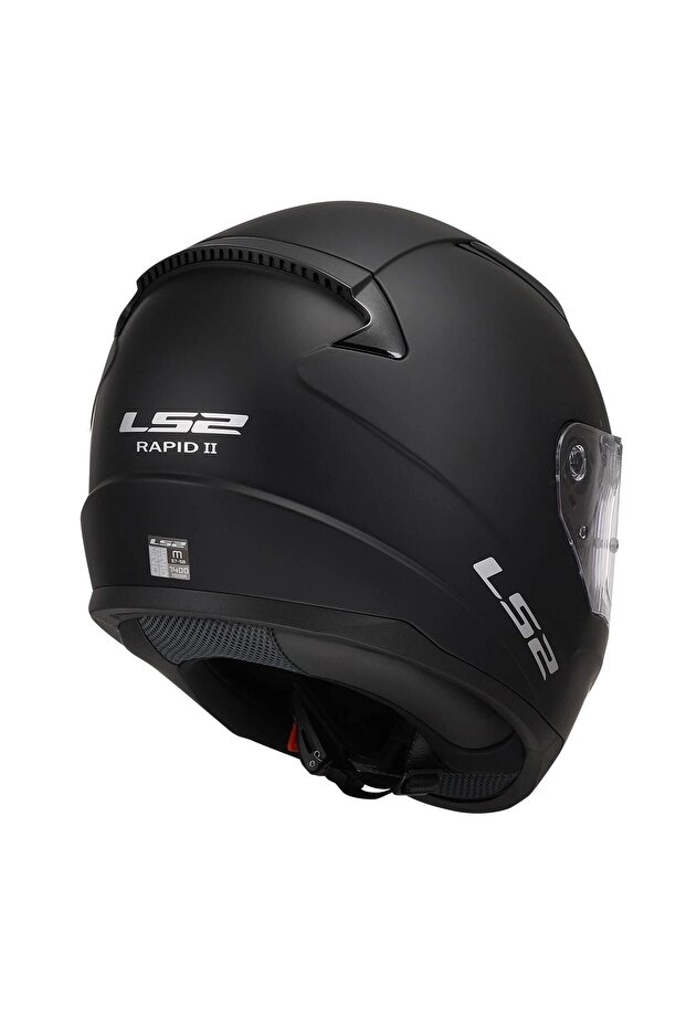 RAPID MAT SİYAH KASK - 3