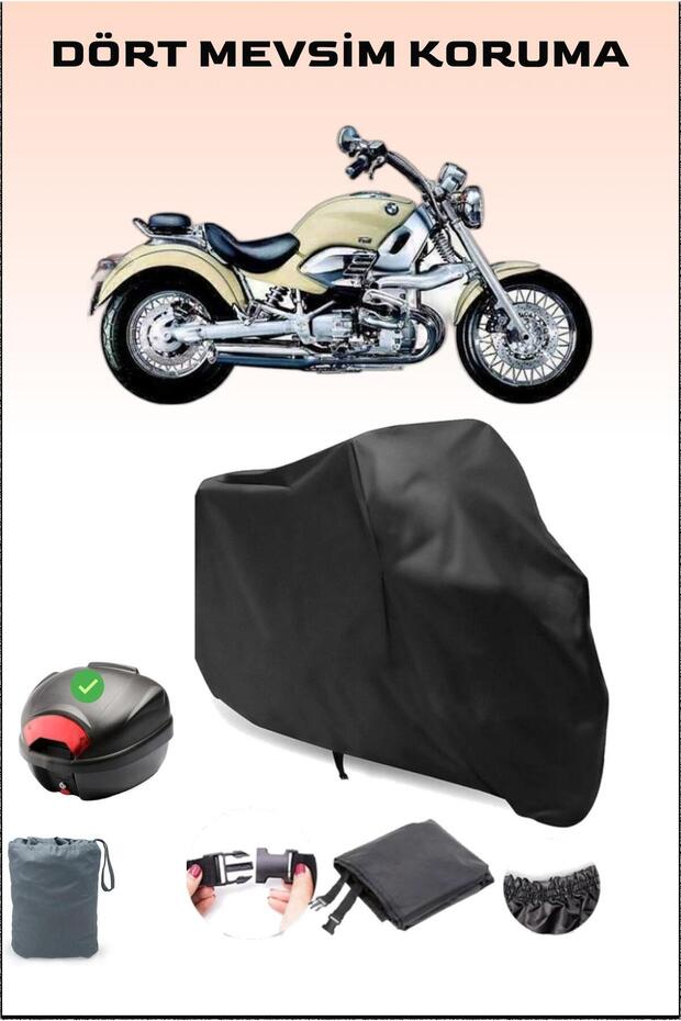 Black Bmw R 1200 C Rear Bag Compatible Motorcycle Tarpaulin Waterproof Durable Fabric