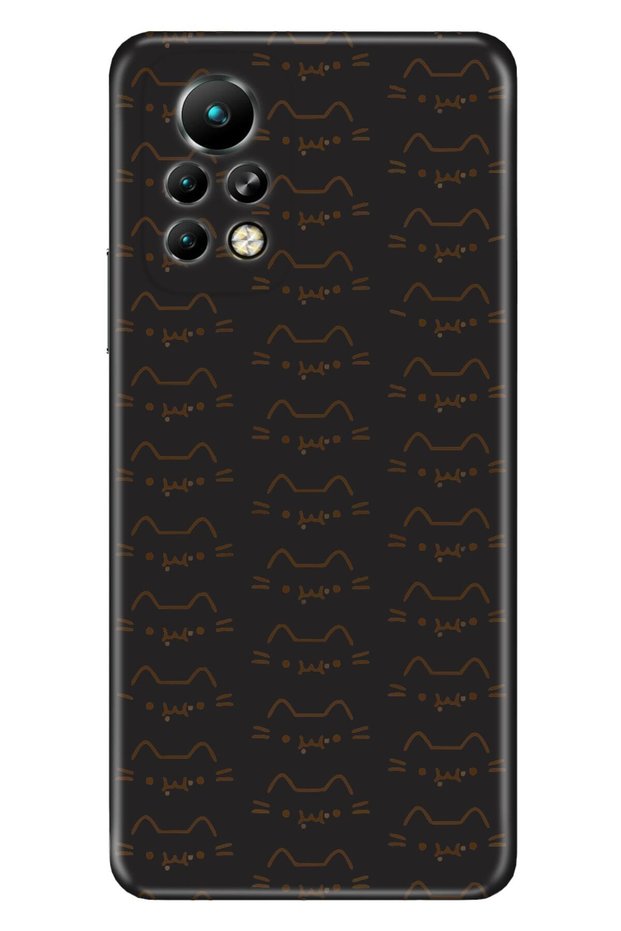 جراب Infinix Note 11 Pro مصنوع من السيليكون بنمط خط القطة الحديث