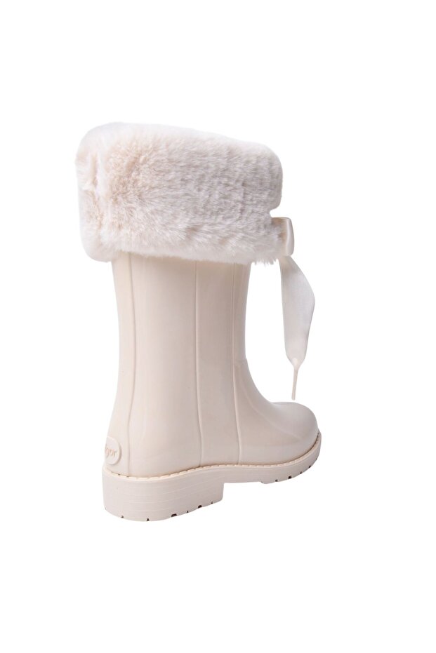 W10239 Campera Charol Soft Bej Çocuk Çizme - 4
