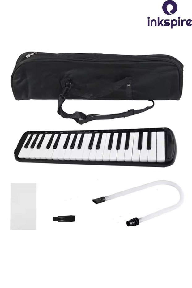 Melodica with Cloth Bag 32 K 1 Piece Melodica with Hose 32 Keys Blown Pipe Keys Melodico with Notes