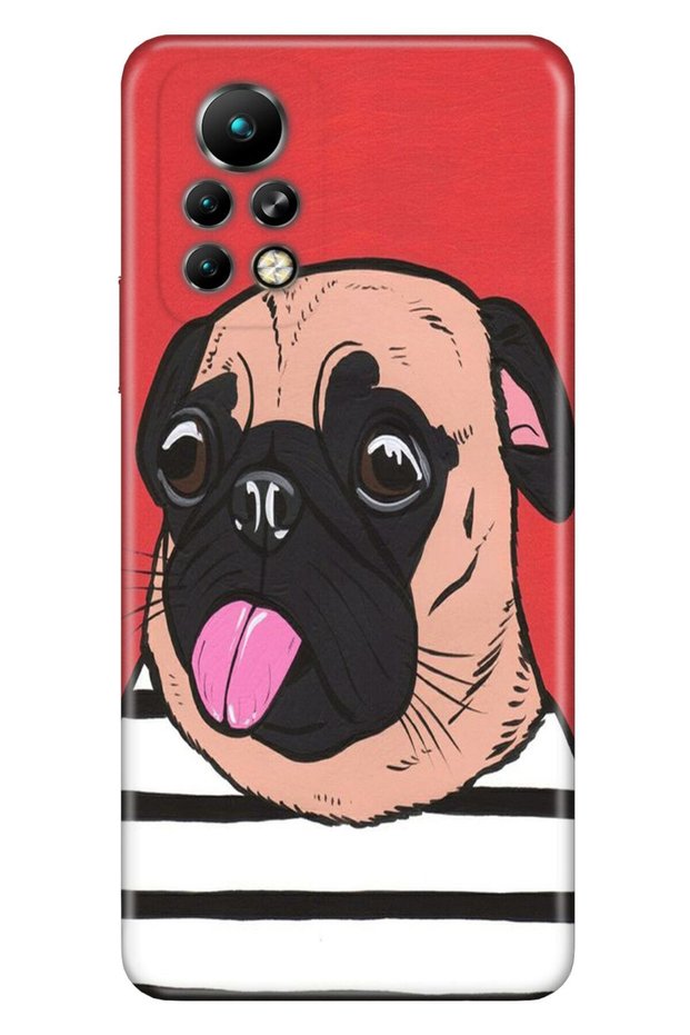 Infinix Note 11 Pro Case Silicone Moderna Patterned Sleepy Pug