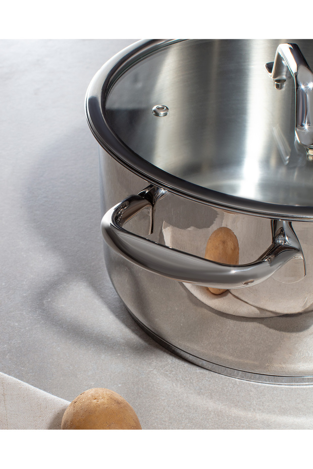 Nova Derin Tencere - Çelik - 24 cm - 3