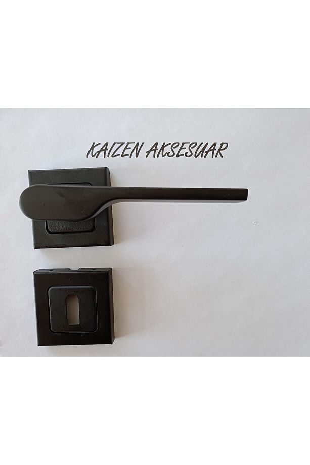 Kapı Kolu Lüks Alara Siyah Kare Rozetli Oda - 8