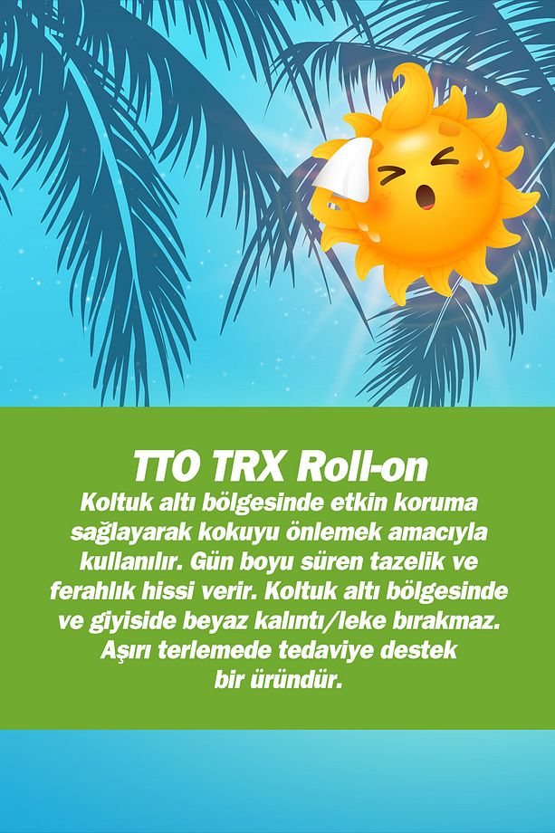 Trx El,ayak, Koltuk Altı Terleme Önleyici Roll-on 45 ml (ÇAY AĞACI YAĞI / TEA TREE OIL) - 3