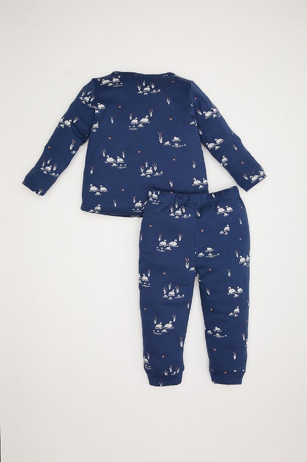 Kız Bebek Pijama Takımı Desenli Uzun Kollu Üst Uzun Alt D5369a524wn - 4