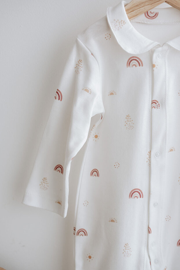 İnterlok Bebek Tulumu | Boho Rainbow - 7