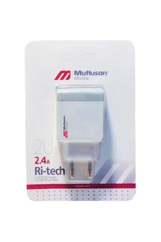 Ev, işyeri, Ofis, Seyahat şarj USB 2.4 A Ri-Tech Şarj Adaptörü 2 Girişli  1 Adet - 2