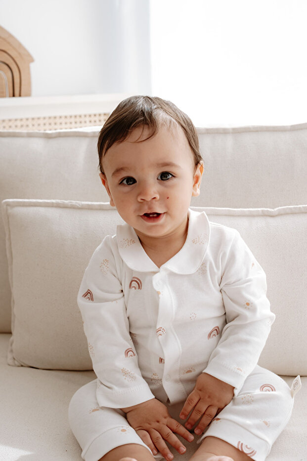 İnterlok Bebek Tulumu | Boho Rainbow - 2