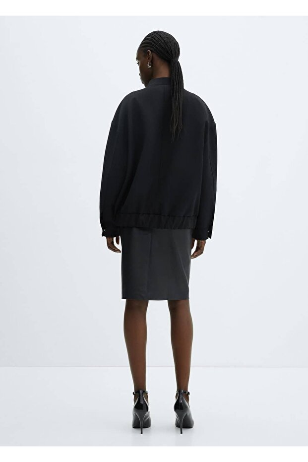 Oversize bomber ceket - 4