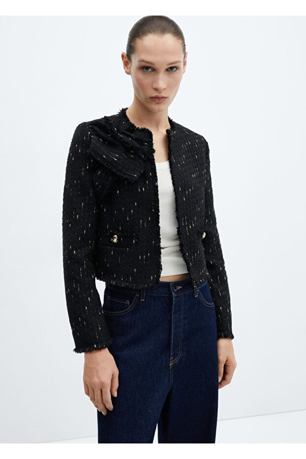 Sim Detaylı Tüvit Ceket - 1